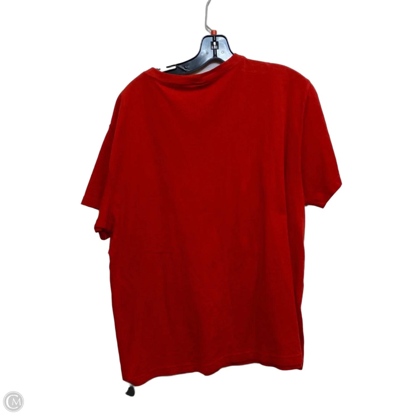 Top Short Sleeve By Pink In Red, Size: L