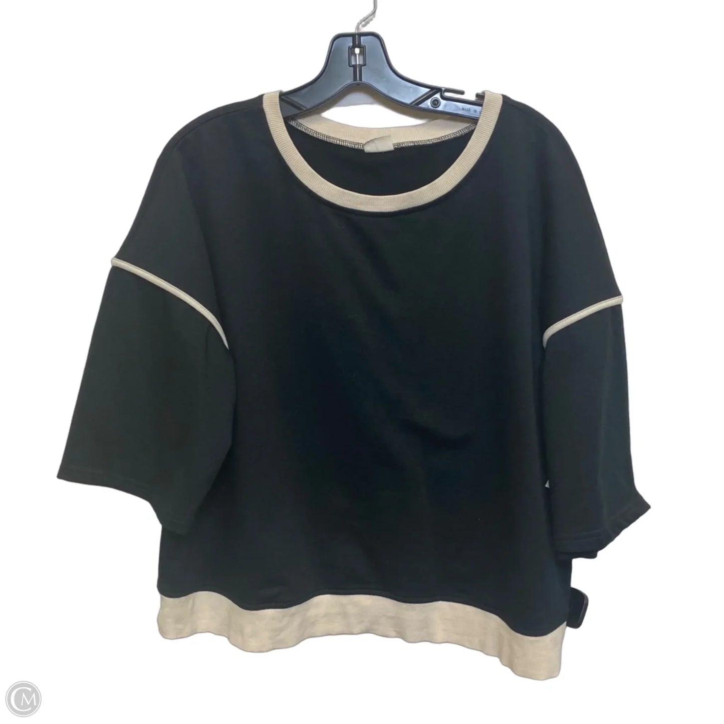 Skort 2pc Set By Evaless In Black & Cream, Size: Xl