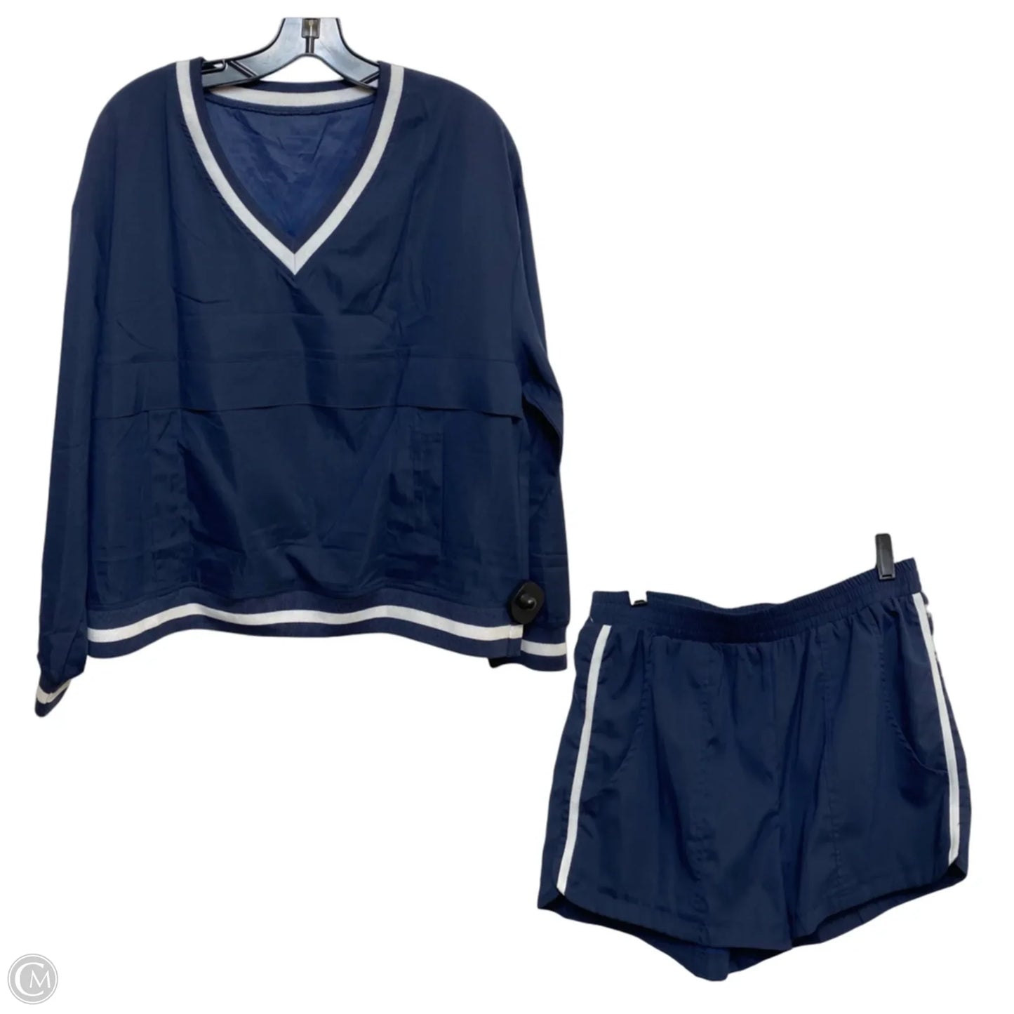 Shorts Set By Cmf In Blue & White, Size: L