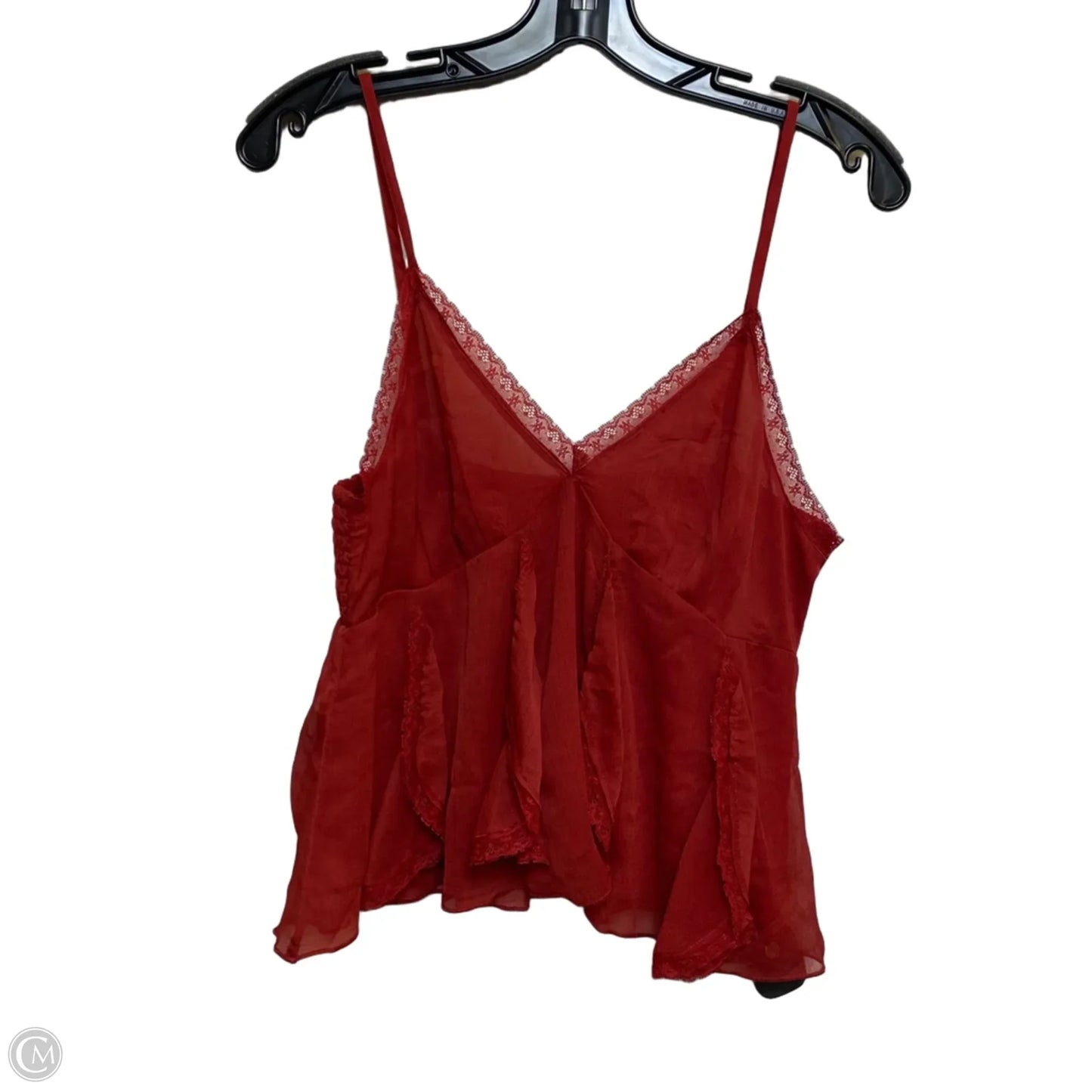 Top Sleeveless By American Eagle In Red, Size: M
