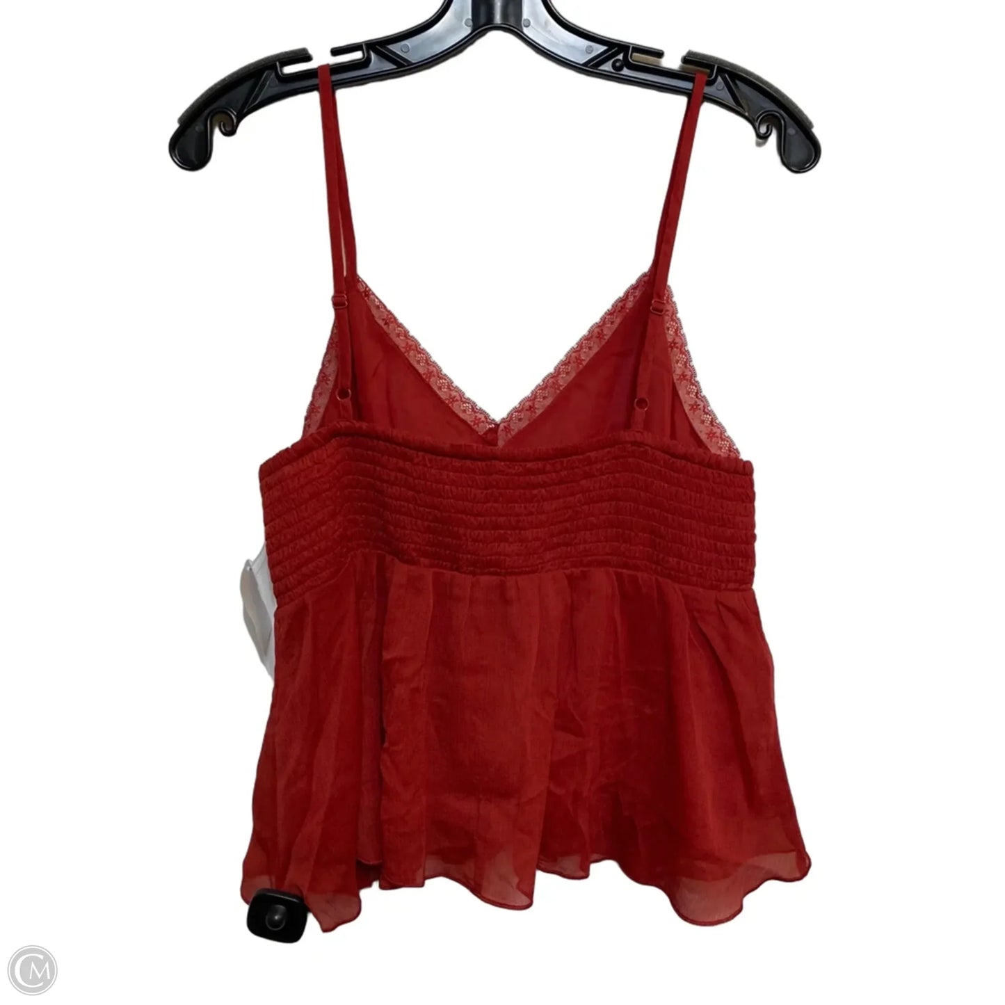 Top Sleeveless By American Eagle In Red, Size: M