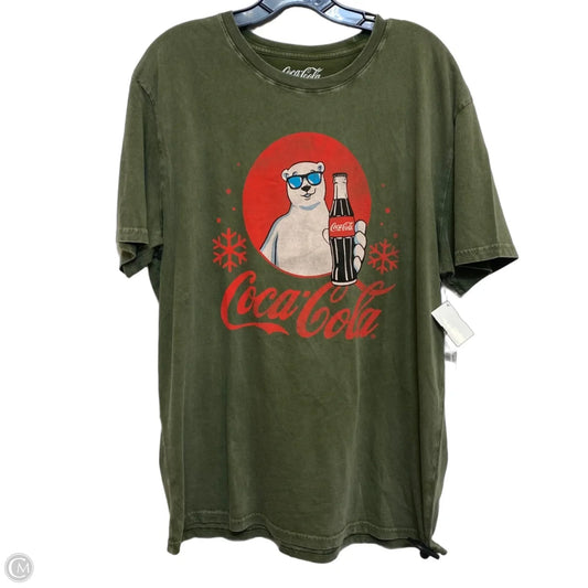 Top Short Sleeve By Lucky Brand In Green, Size: Xl