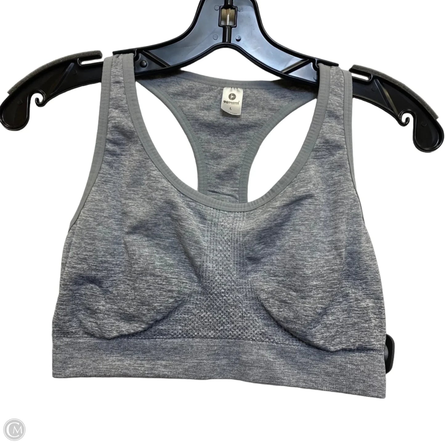 Athletic Bra By 90 Degrees By Reflex In Grey, Size: L
