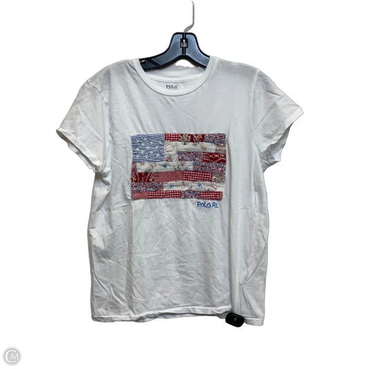 Top Short Sleeve By Polo Ralph Lauren In White, Size: M