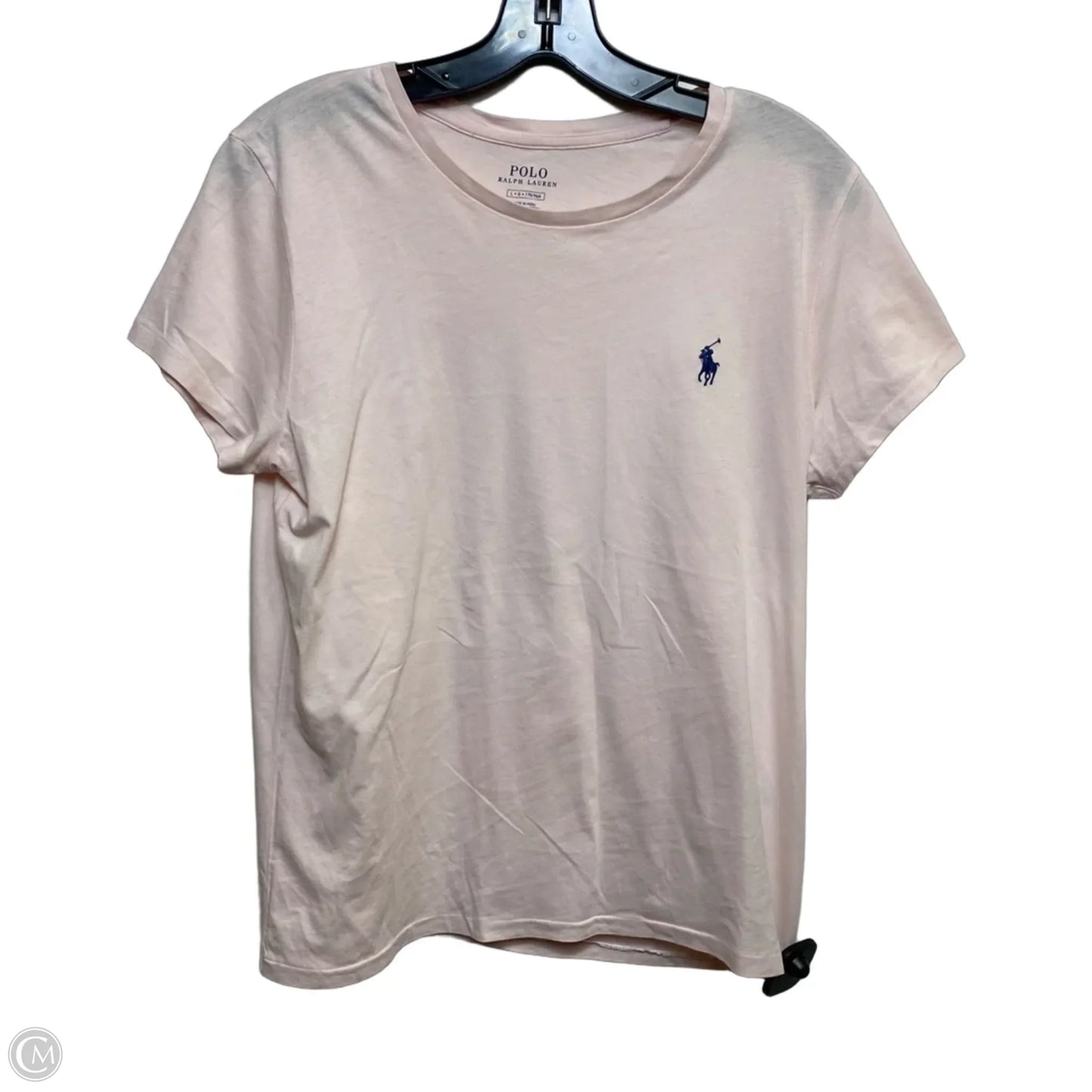 Top Short Sleeve By Polo Ralph Lauren In Pink, Size: L