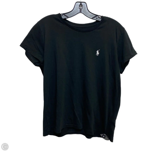 Top Short Sleeve By Polo Ralph Lauren In Black, Size: L