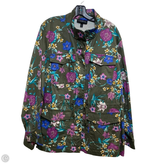 Jacket Utility By Lane Bryant In Green, Size: 3x
