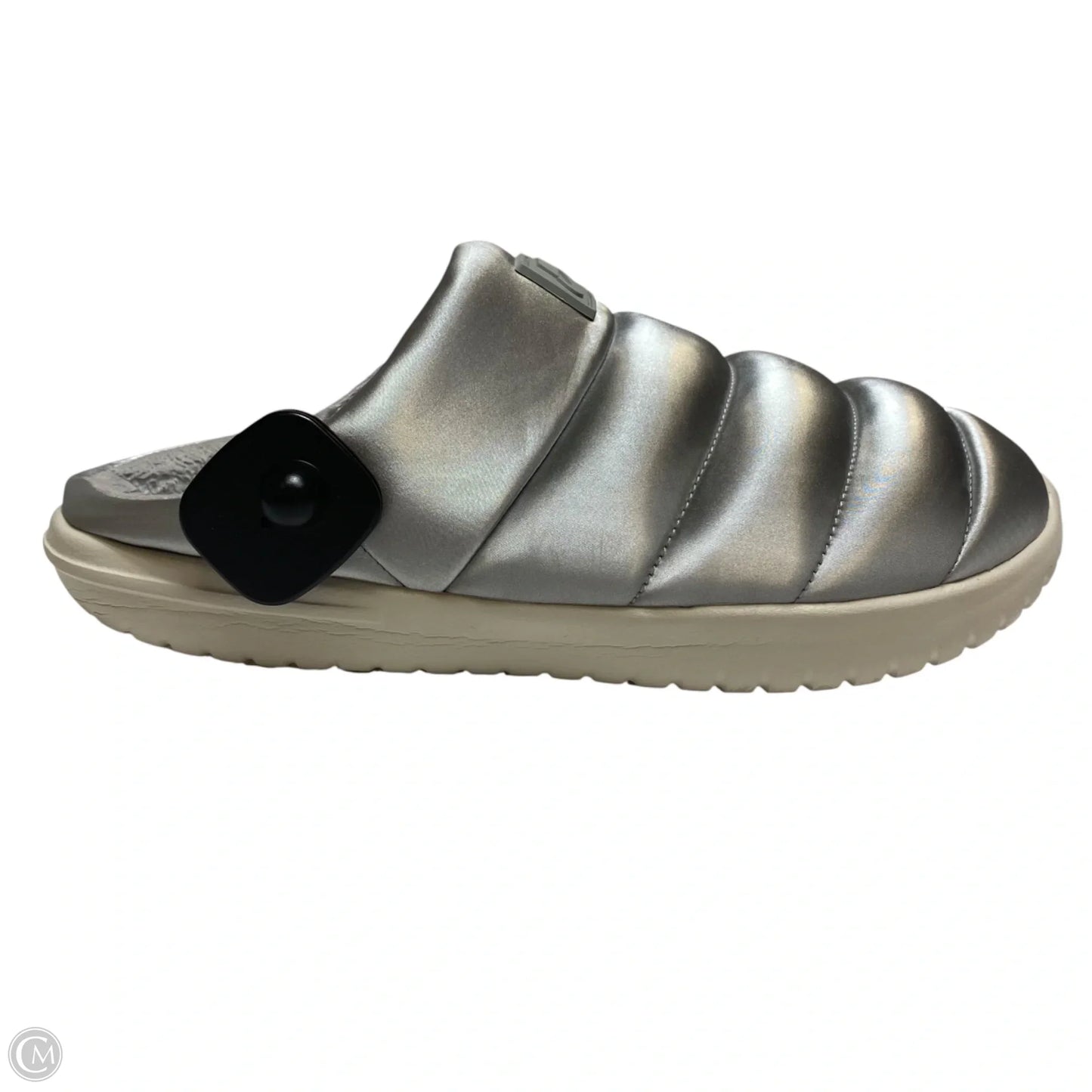 Shoes Flats By Nike In Silver, Size: 11