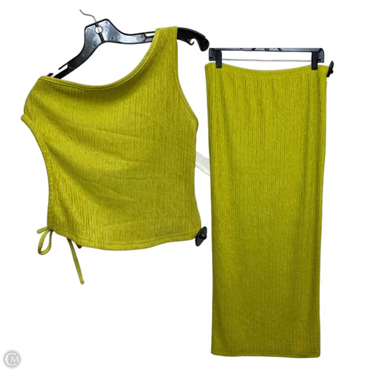 Skirt Set 2pc By Shein In Green, Size: L
