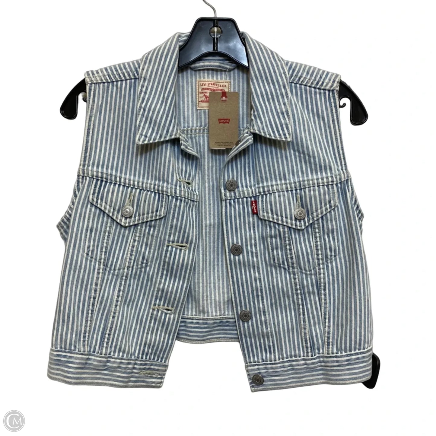 Vest Other By Levis In Blue & White, Size: S
