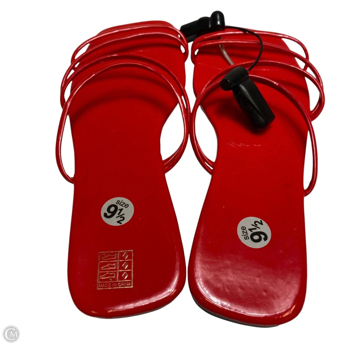 Sandals Flats By Cmf In Red, Size: 9.5