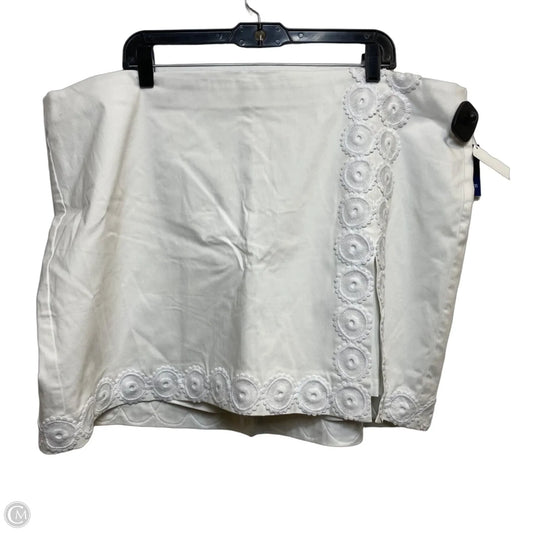 Skort By Crown And Ivy In White, Size: 3x