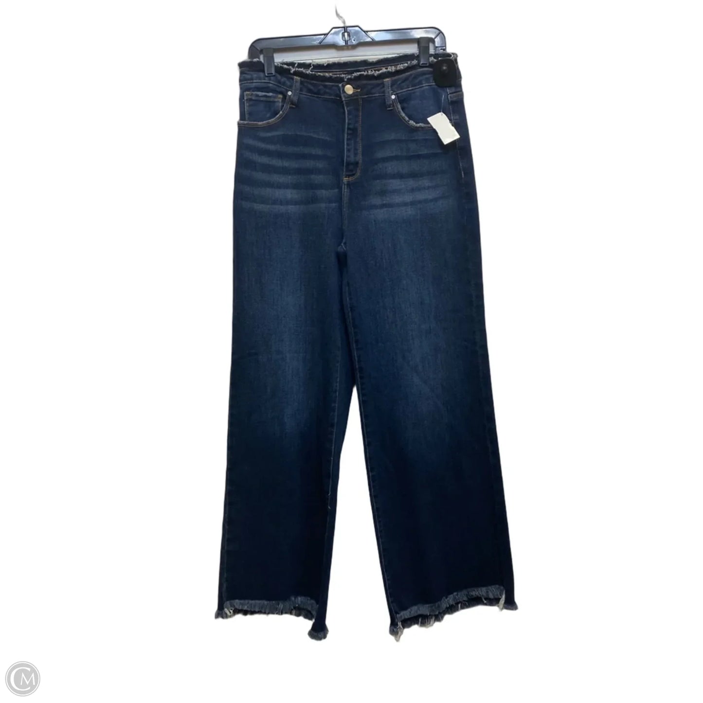 Jeans Wide Leg By Denim By Laura In Blue Denim, Size: 12