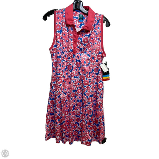 Athletic Dress By Pro Tour In Blue & Pink, Size: L