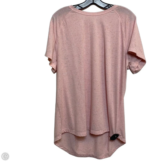 Athletic Top Short Sleeve By Tek Gear In Pink, Size: Xxl