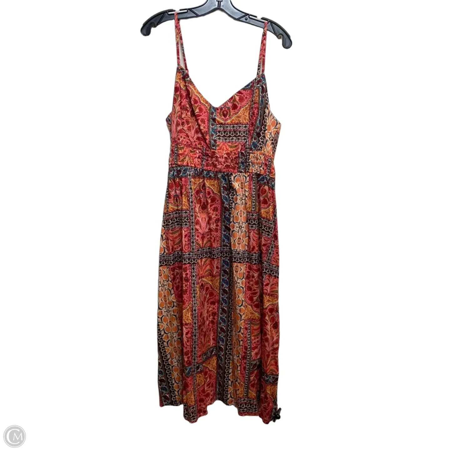 Dress Casual Midi By Old Navy In Pink & Red, Size: Xxl