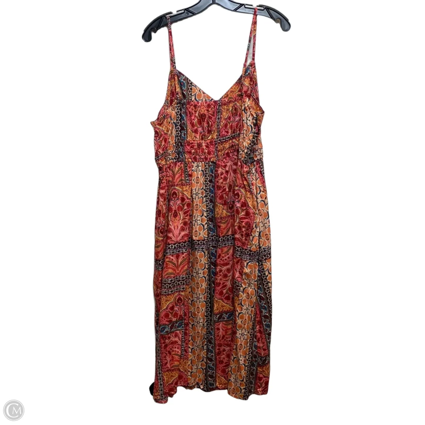 Dress Casual Midi By Old Navy In Pink & Red, Size: Xxl