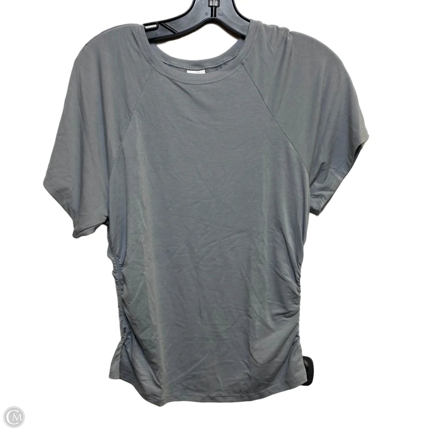 Athletic Top Short Sleeve By Athleta In Grey, Size: S