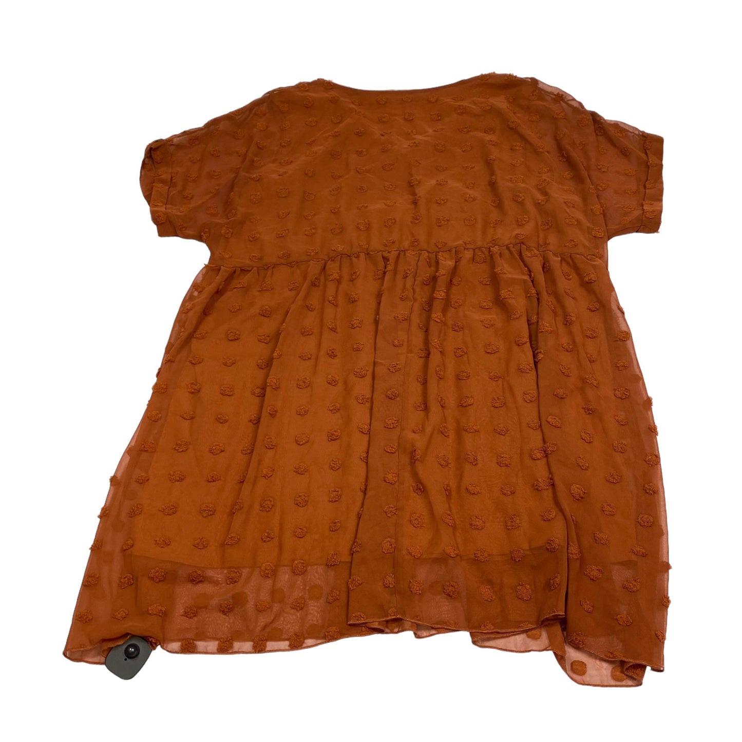 Orange Dress Casual Short Clothes Mentor, Size 4x