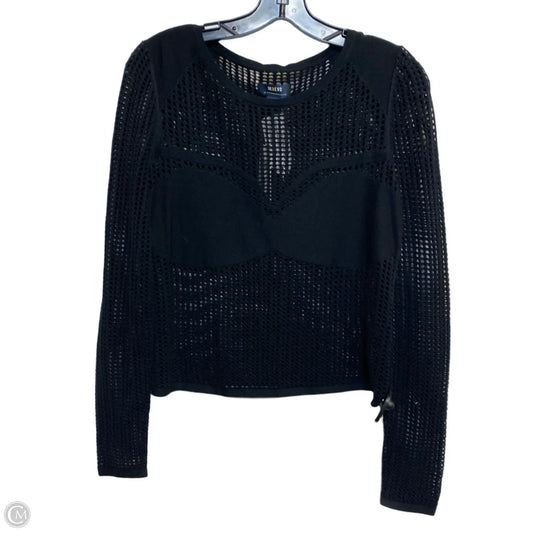 Top Long Sleeve By Maeve In Black, Size: S