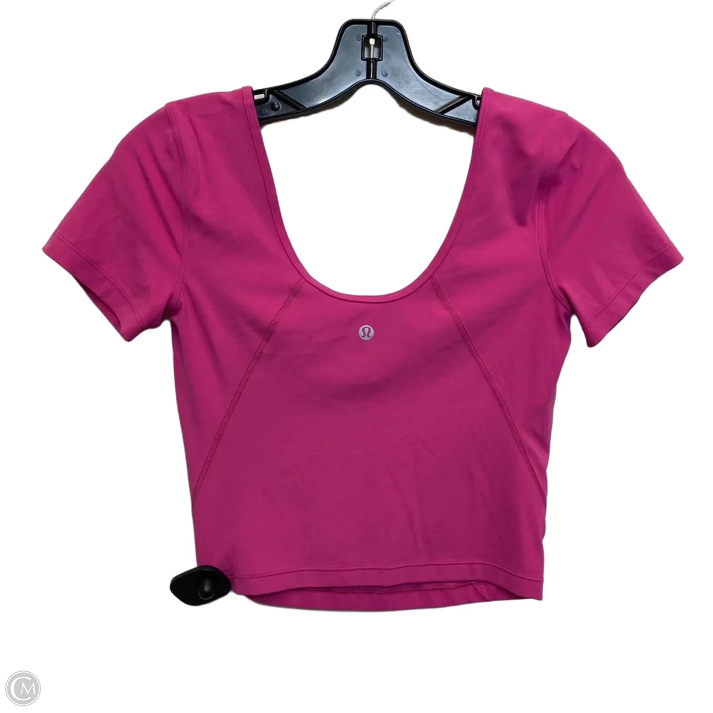 Athletic Top Short Sleeve By Lululemon In Pink, Size: S