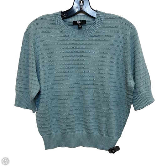 Top Short Sleeve Designer By Frye In Green, Size: S
