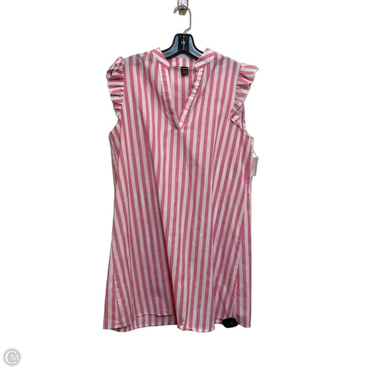 Dress Casual Short By Shein In Pink & White, Size: M