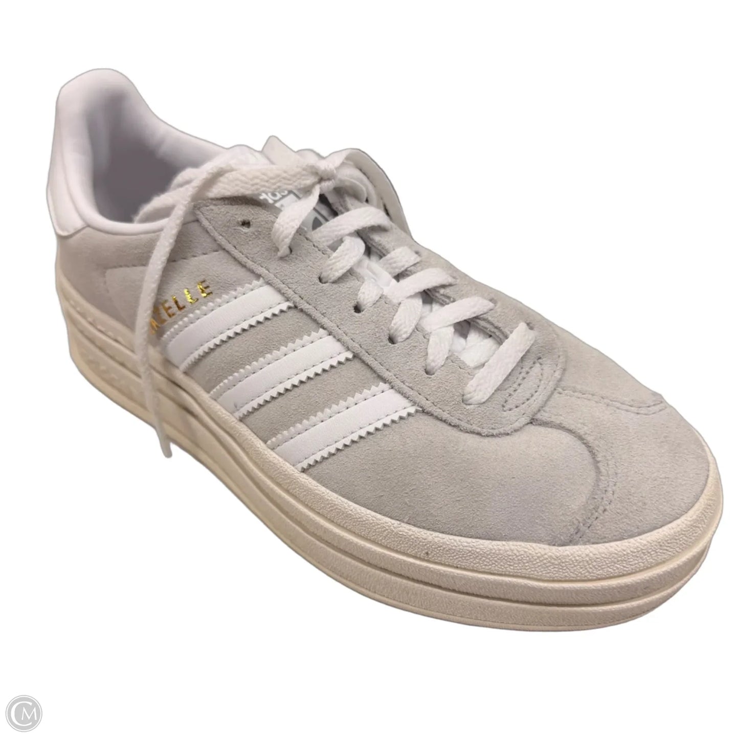 Shoes Sneakers By Adidas In Grey & White, Size: 6