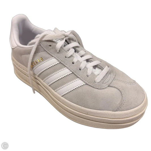 Shoes Sneakers By Adidas In Grey & White, Size: 6