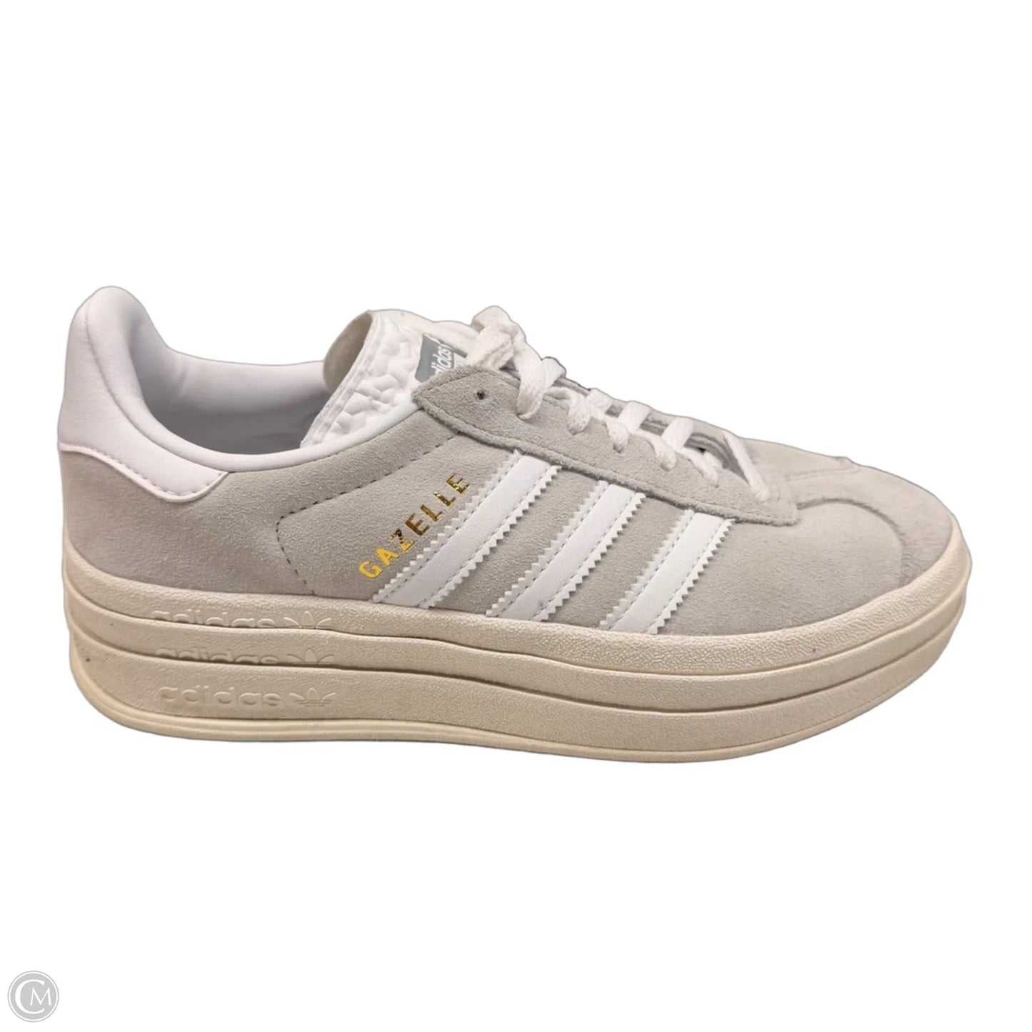Shoes Sneakers By Adidas In Grey & White, Size: 6