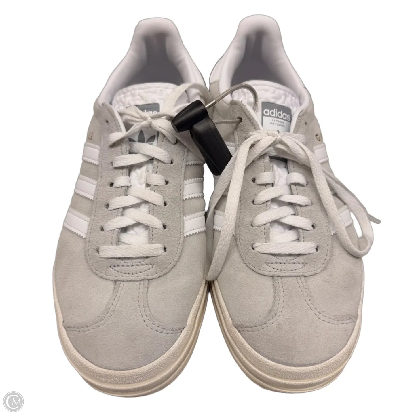 Shoes Sneakers By Adidas In Grey & White, Size: 6
