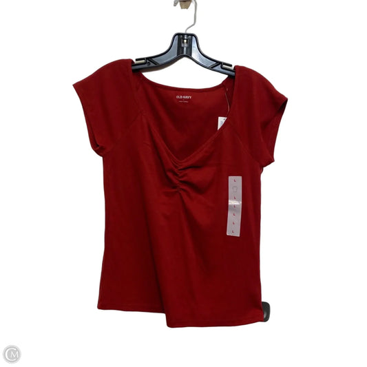 Top Short Sleeve By Old Navy In Green, Size: L