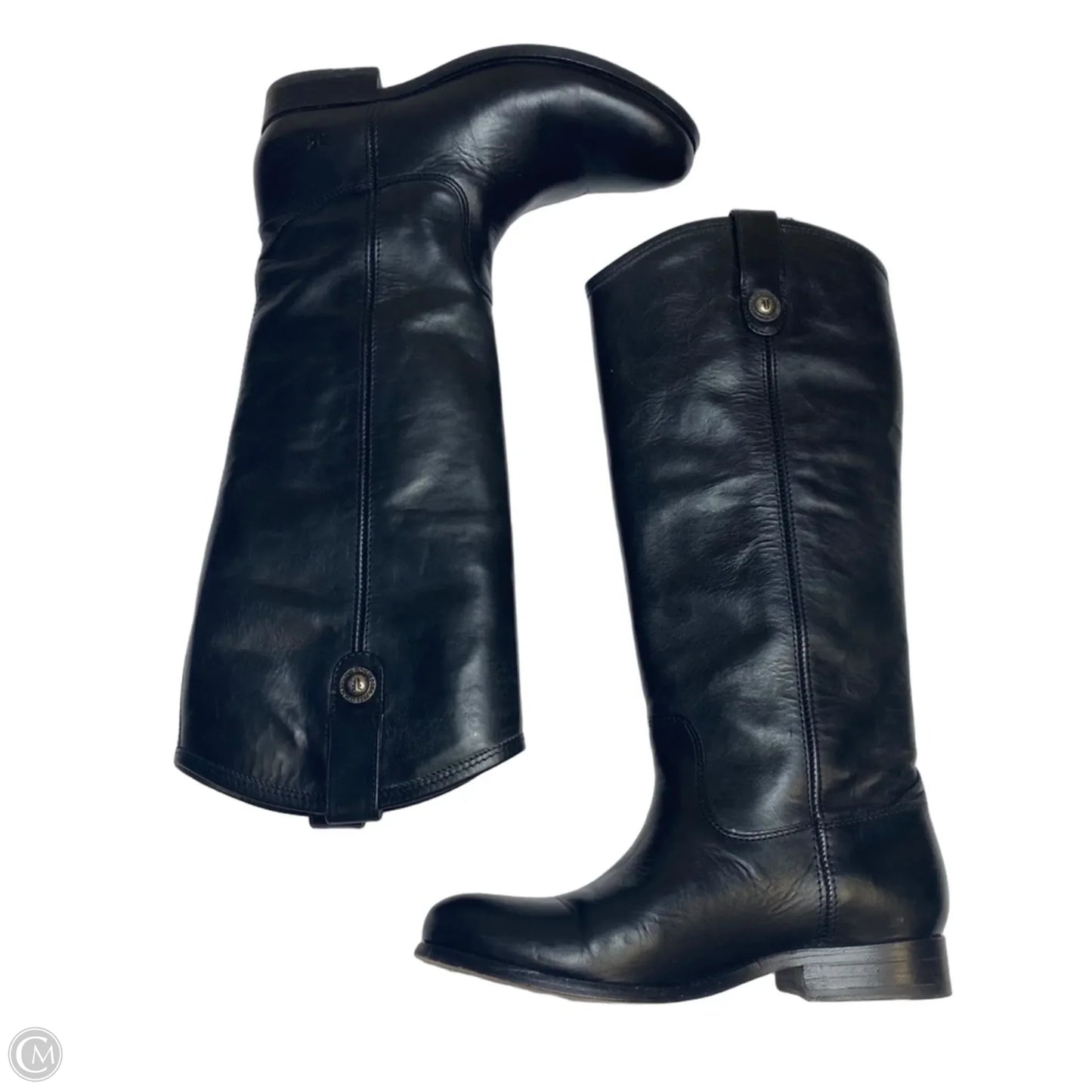 Boots Designer By Frye In Black, Size: 6.5