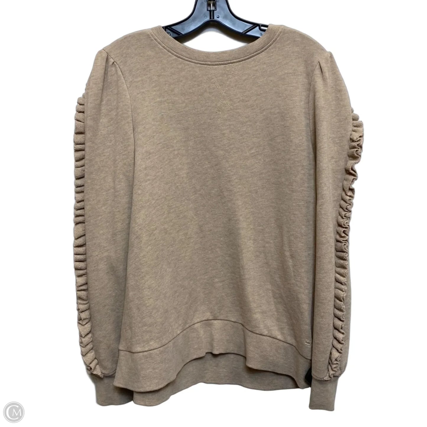 Sweatshirt Crewneck By Crown And Ivy In Tan, Size: L