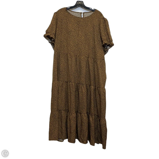 Dress Casual Midi By Shein In Animal Print, Size: 4x