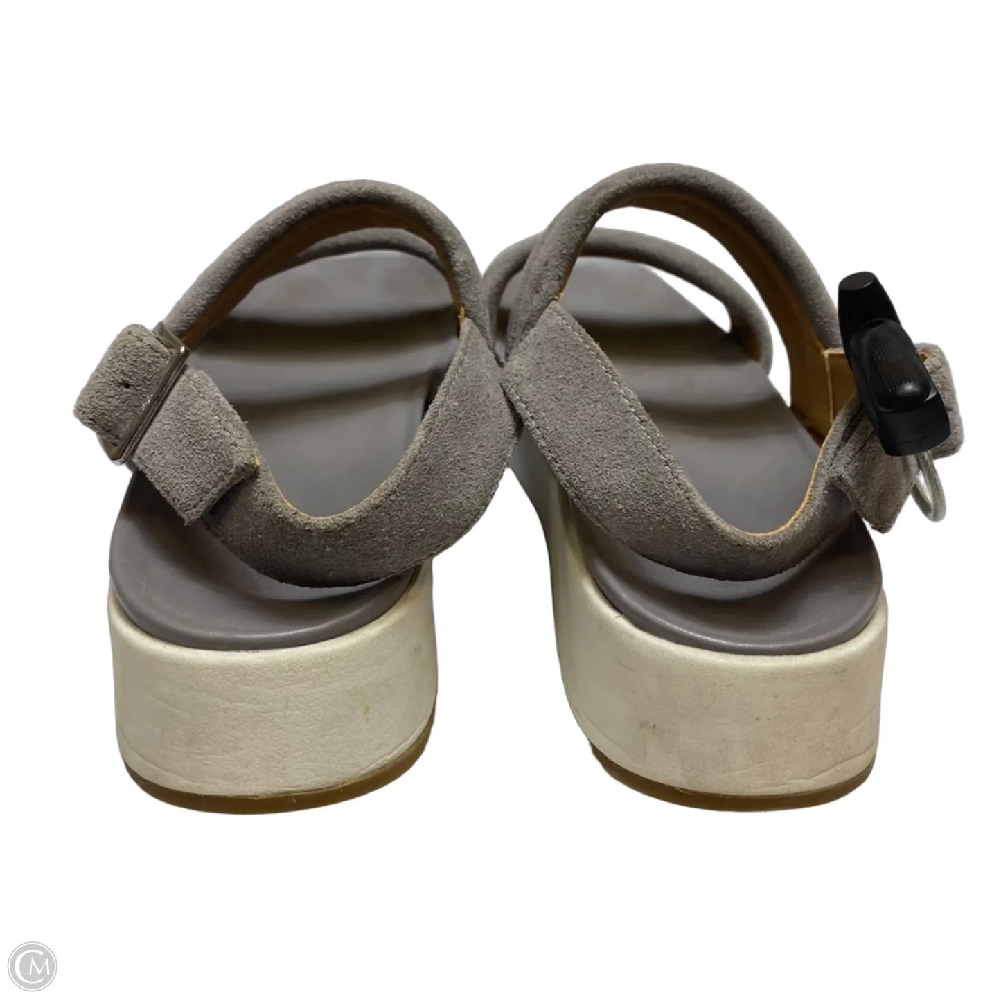 Sandals Designer By Ugg In Grey, Size: 6