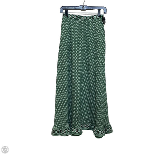 Skirt Maxi By Max Studio In Cream & Green, Size: Xs