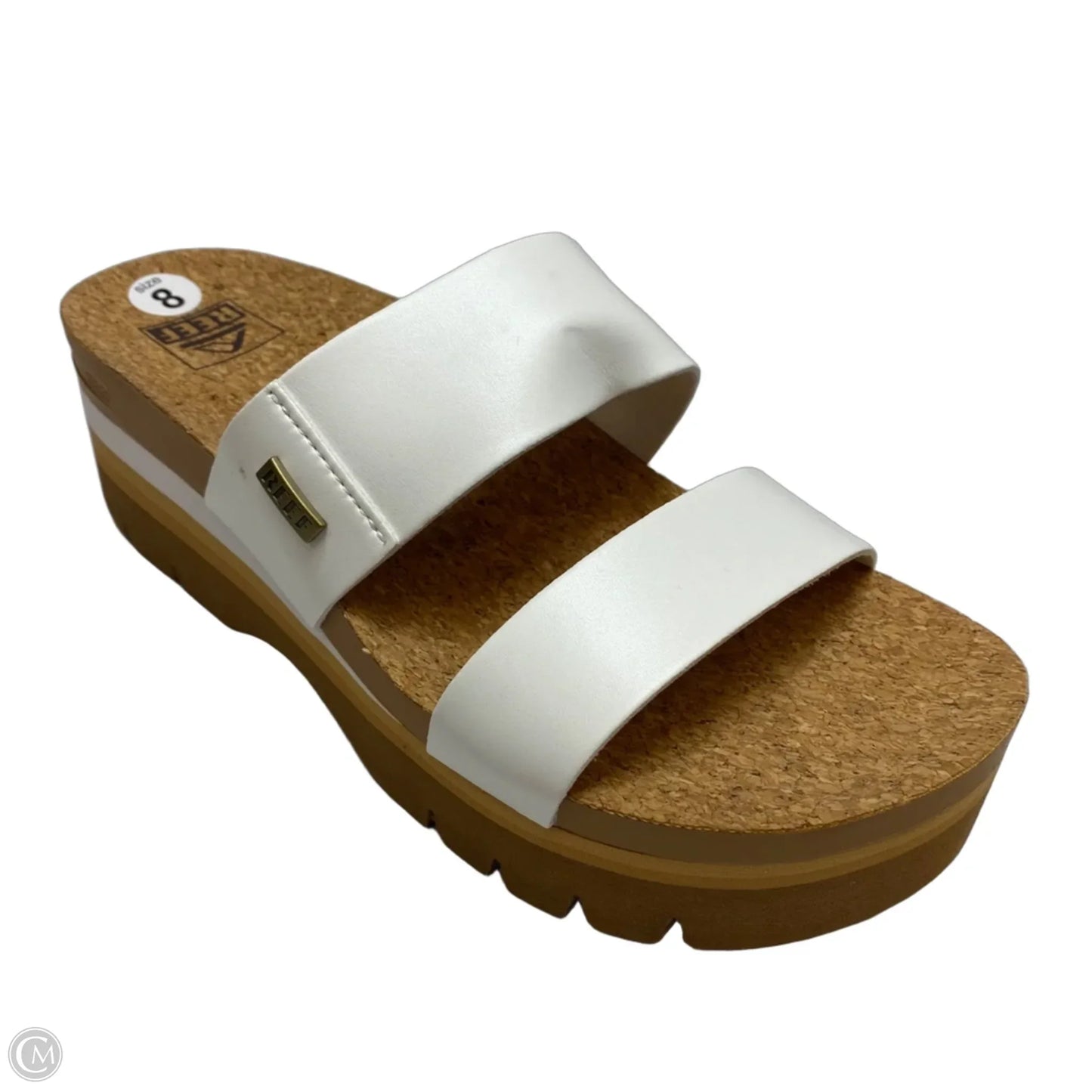 Sandals Heels Platform By Reef In White, Size: 8