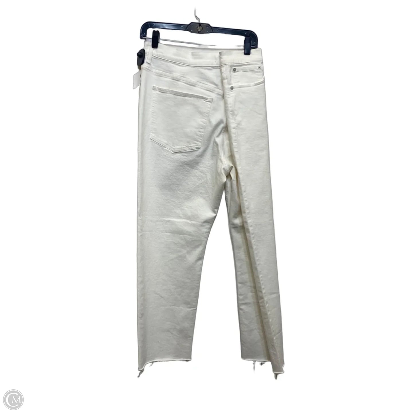 Jeans Straight By Madewell In Cream Denim, Size: 16