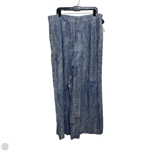 Pants Designer By Noel In Blue & White, Size: L