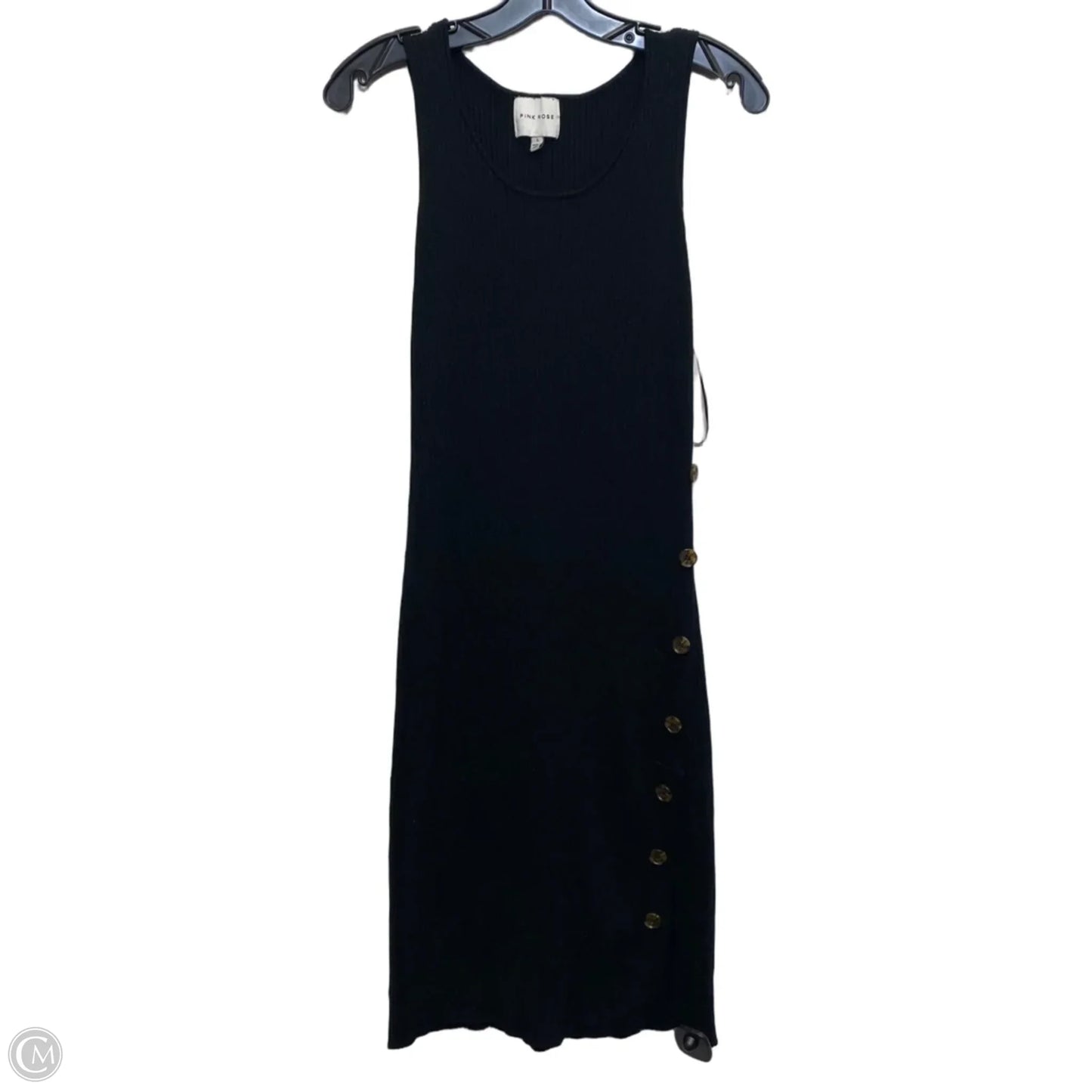 Dress Casual Short By Pink Rose In Black, Size: L