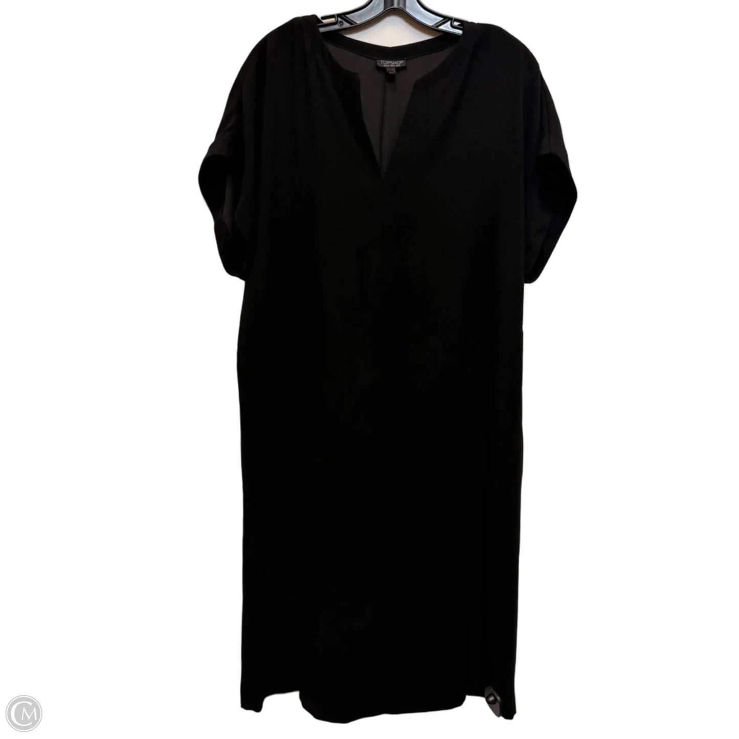 Dress Casual Midi By Top Shop In Black, Size: M