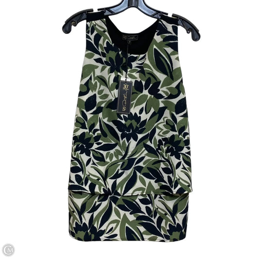 Top Sleeveless By Dg2 In Black & Green, Size: S