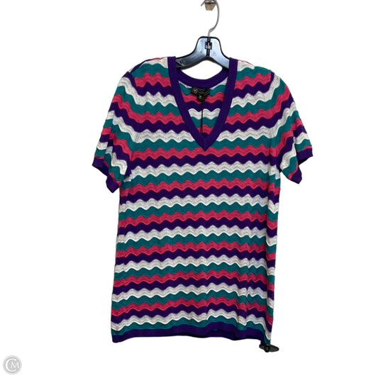 Top Short Sleeve By Dg2 In Multi-colored, Size: M