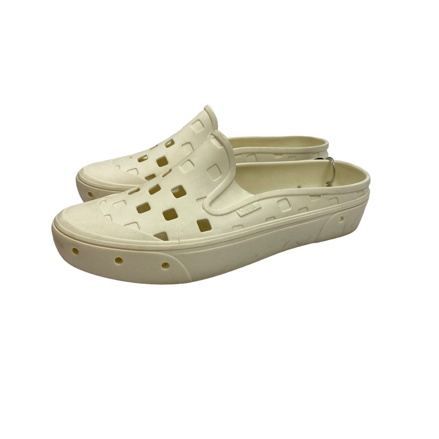 Cream Shoes Flats Vans, Size 9.5