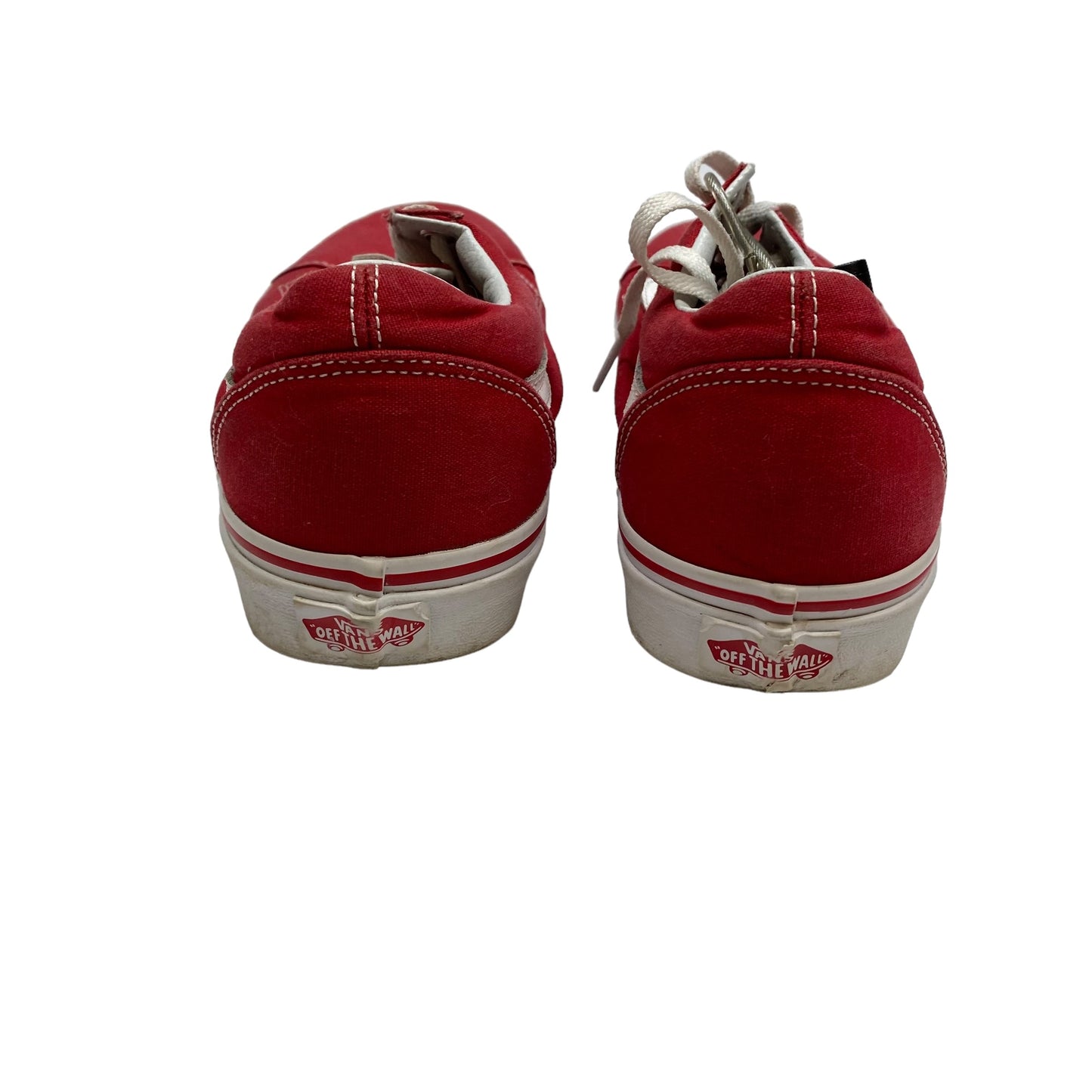 Red Shoes Sneakers Vans, Size 10