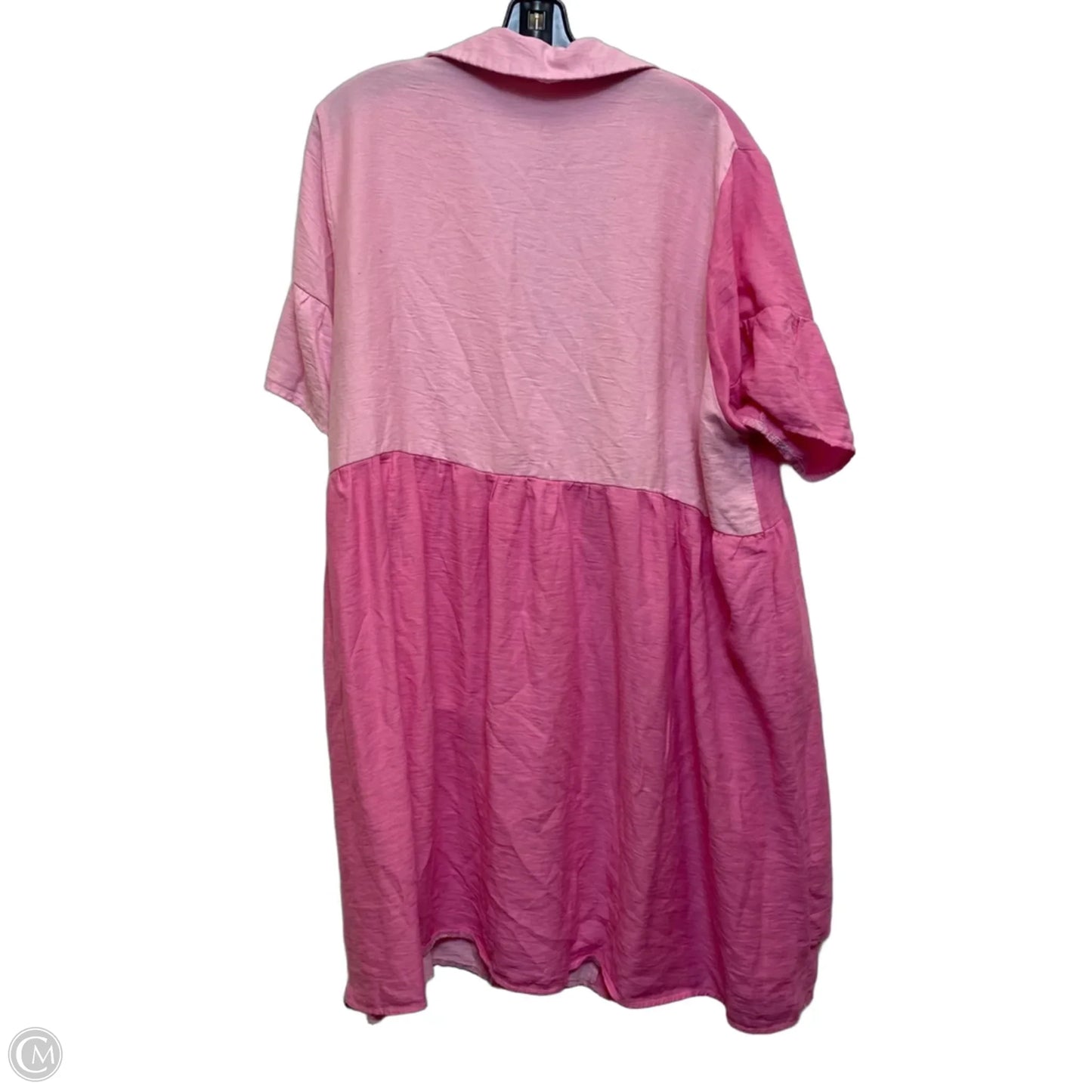 Dress Casual Short By Shein In Pink, Size: 2x