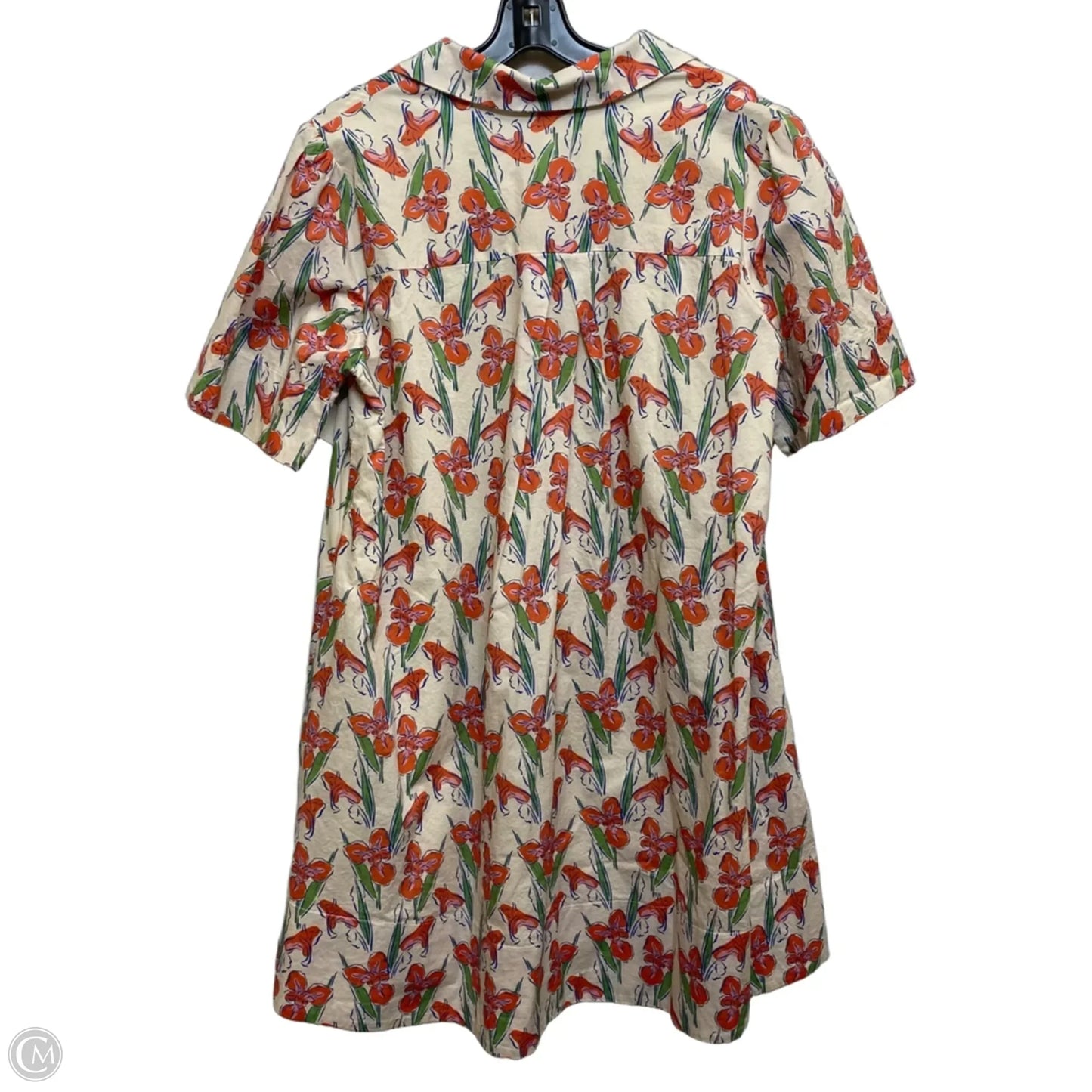 Dress Casual Short By &merci In Cream & Orange, Size: M