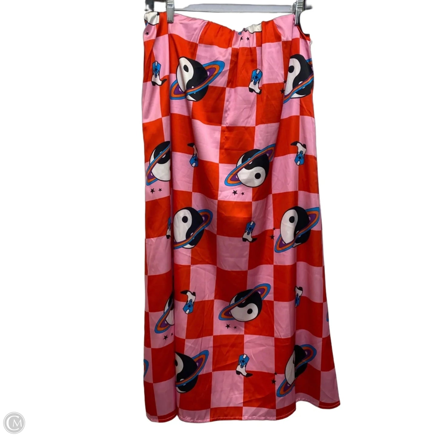 Skirt Maxi By Dressed in LALA In Pink & Red, Size: L
