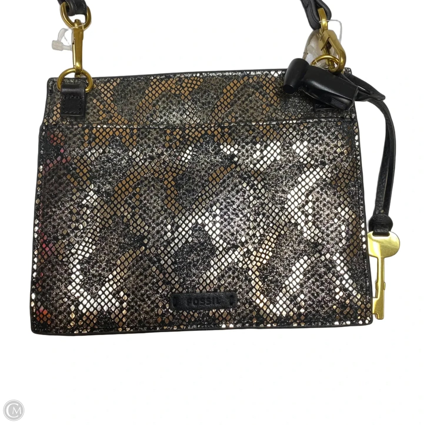 Crossbody Leather By Fossil, Size: Small